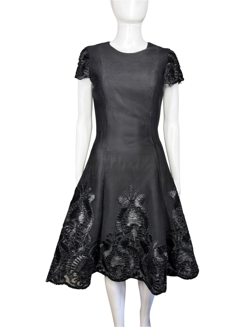 Vintage Mestiza New York Black Mesh Tent Dress Size XS